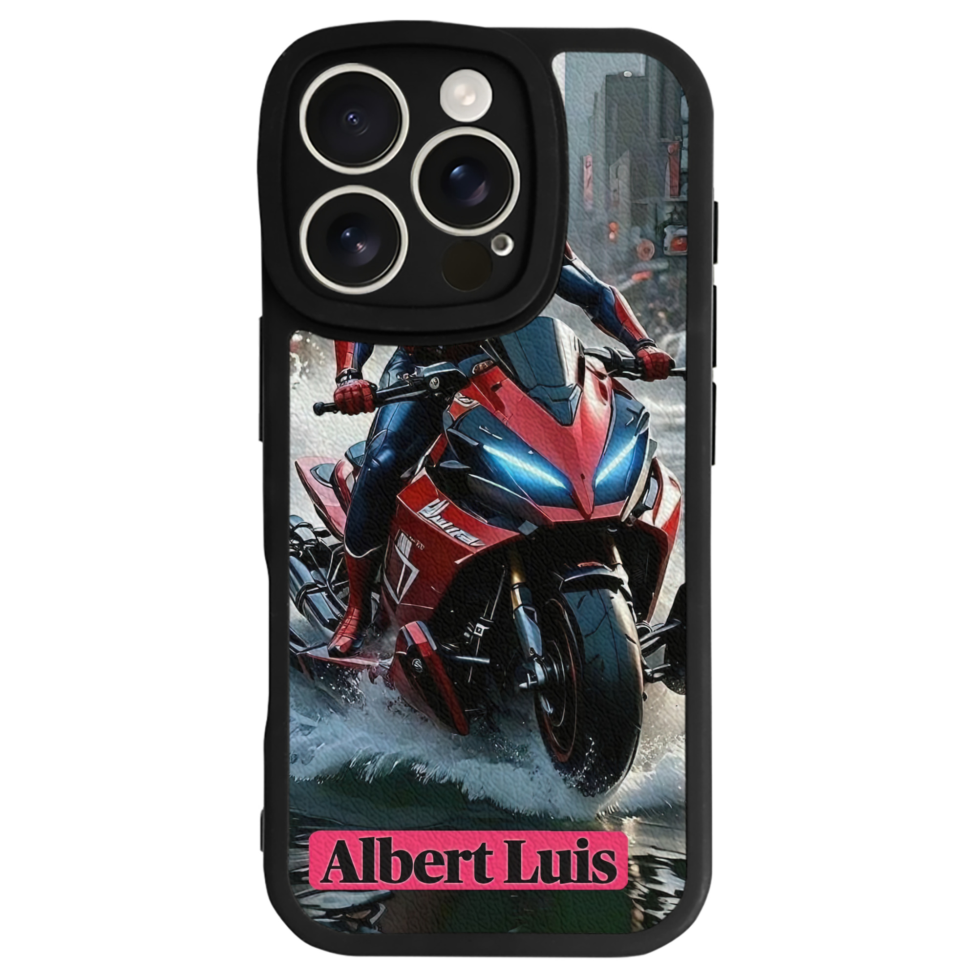 （画像用） Spider Man スパイダーマン 【iPhone 16シリーズ対応】シリコンスマホケース（レザー調） 材質：シリコン